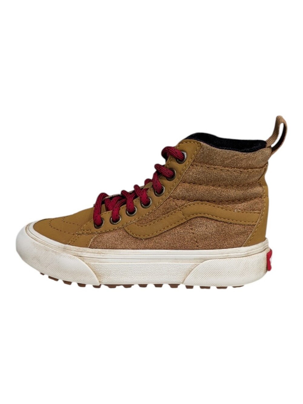 Vans Kids SK8-Hi MTE-1 Brown Tan Red Chipmunk Marshmallow Boot Sneaker Boys 11